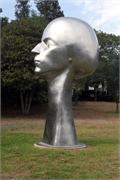 silver face statue 1